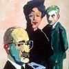 Retrato de Rothko, Kooning y Hedda Sterne. 2015. J. Mozos.