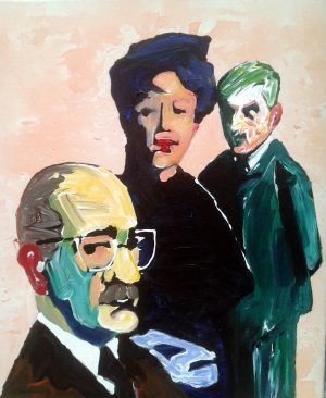 Retrato de Rothko, Kooning y Hedda Sterne. 2015. J. Mozos.