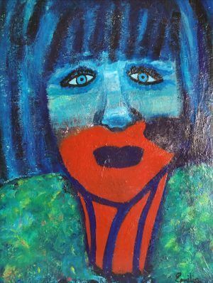 Retrato en azul