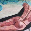 Desnudo en la piscina