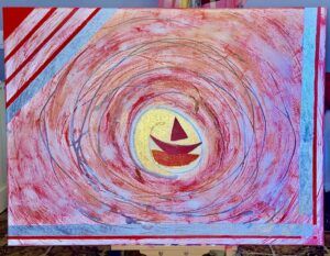 Pintura Barco en Rumbo