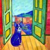 <b>Chihuahua en la ventana</b><p>Acrílico en Lienzo</p><p>100x100cm</p><p><b> 3280 €</b></p>