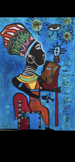 Mujer en un sillon