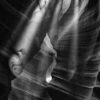 Antelope canyon black and white